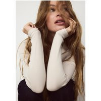 Stradivarius Basic-Shirt mit langen Ärmeln Steingrau S | Stradivarius DE