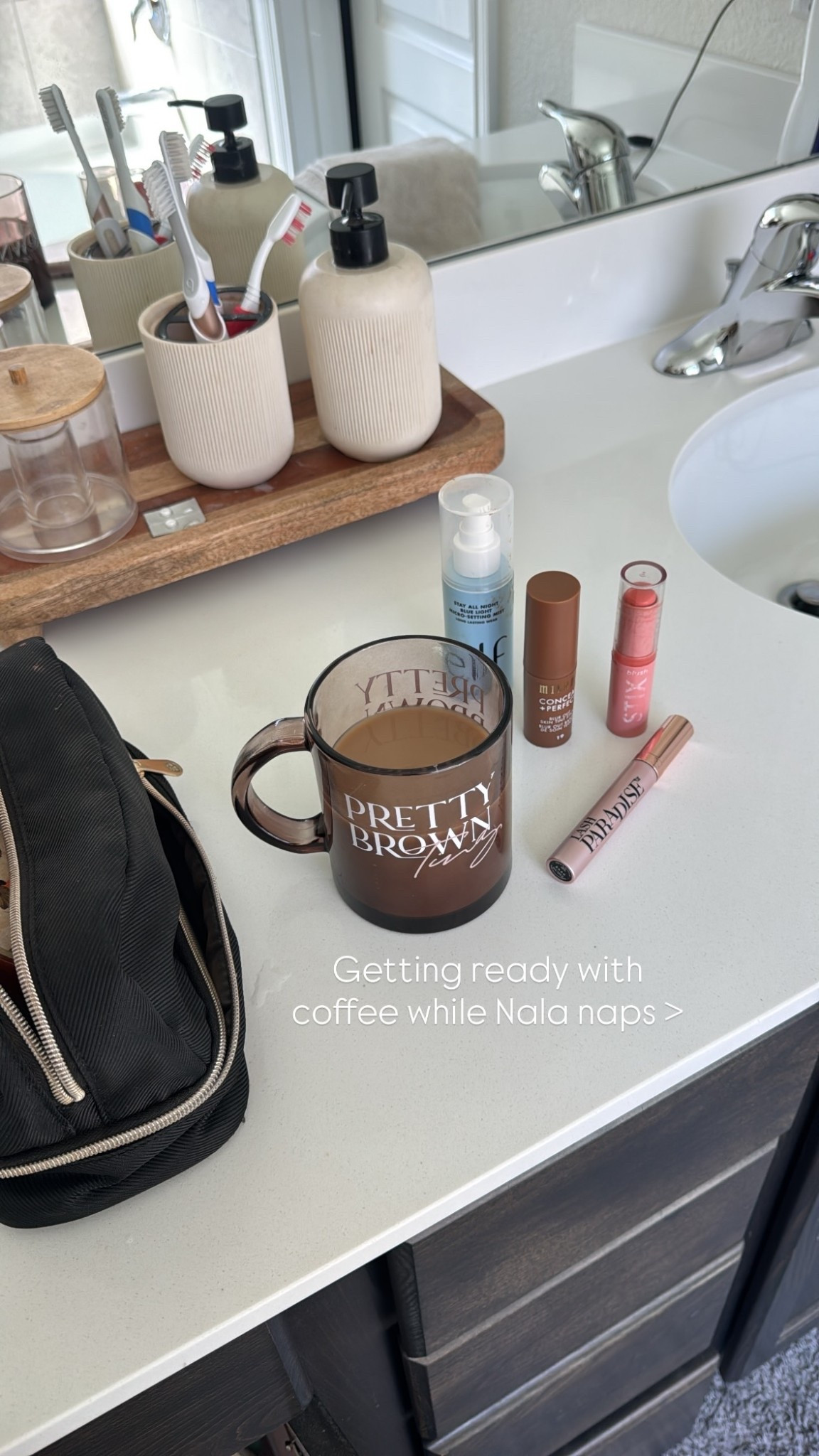 A quick 5 step makeup routine for a mom on the go!

1. Concealer
2. Blush 
3. Mascara 
4. Shape eyebrows 
5. Set with finishing spray 

Mom makeup | quick makeup | everyday makeup | simple makeup | mom life | postpartum 

#LTKBeauty #LTKPetite #LTKStyleTip