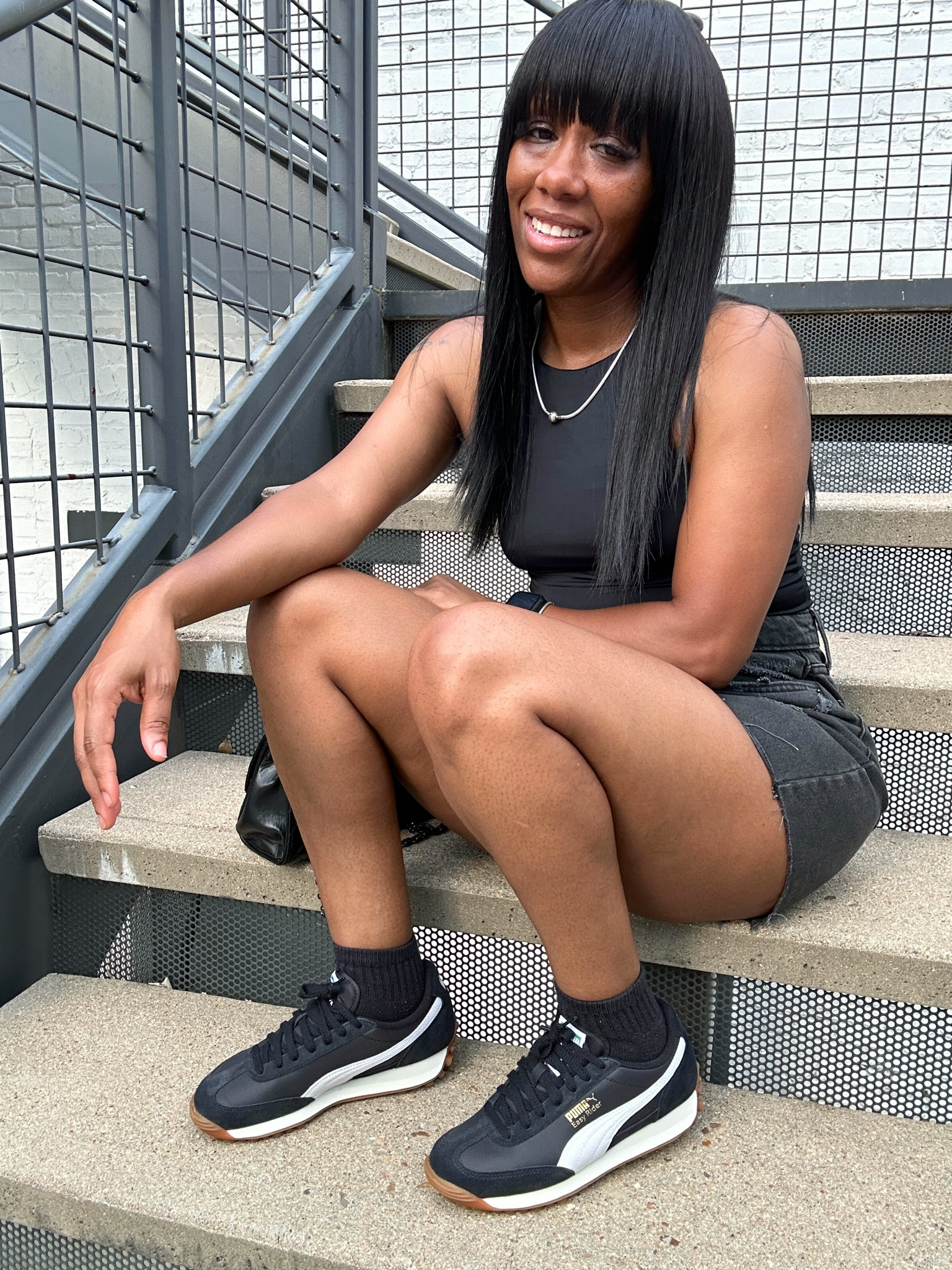 Black back to school outfit idea!

I’m wearing a black bodysuit with black distressed denim shorts.

I styled this casual outfit with a black purse and puma easy rider vintage sneakers

#LTKFindsUnder100 #LTKStyleTip #LTKSummerSales