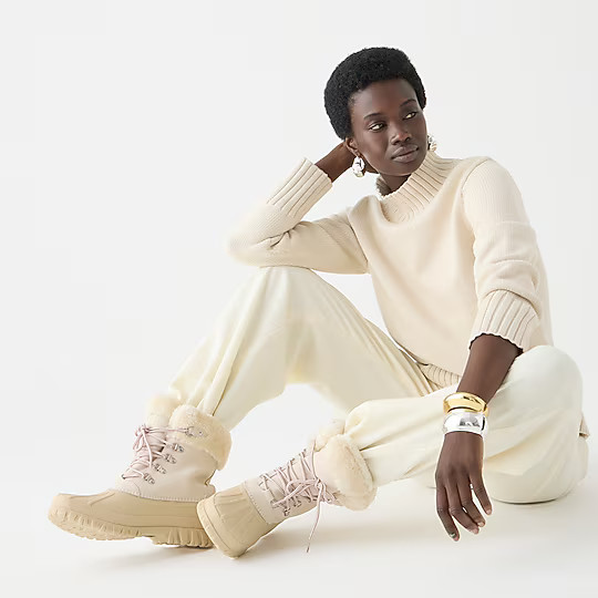 J.Crew: Perfect Winter Boots With Sherpa For Women | J. Crew US