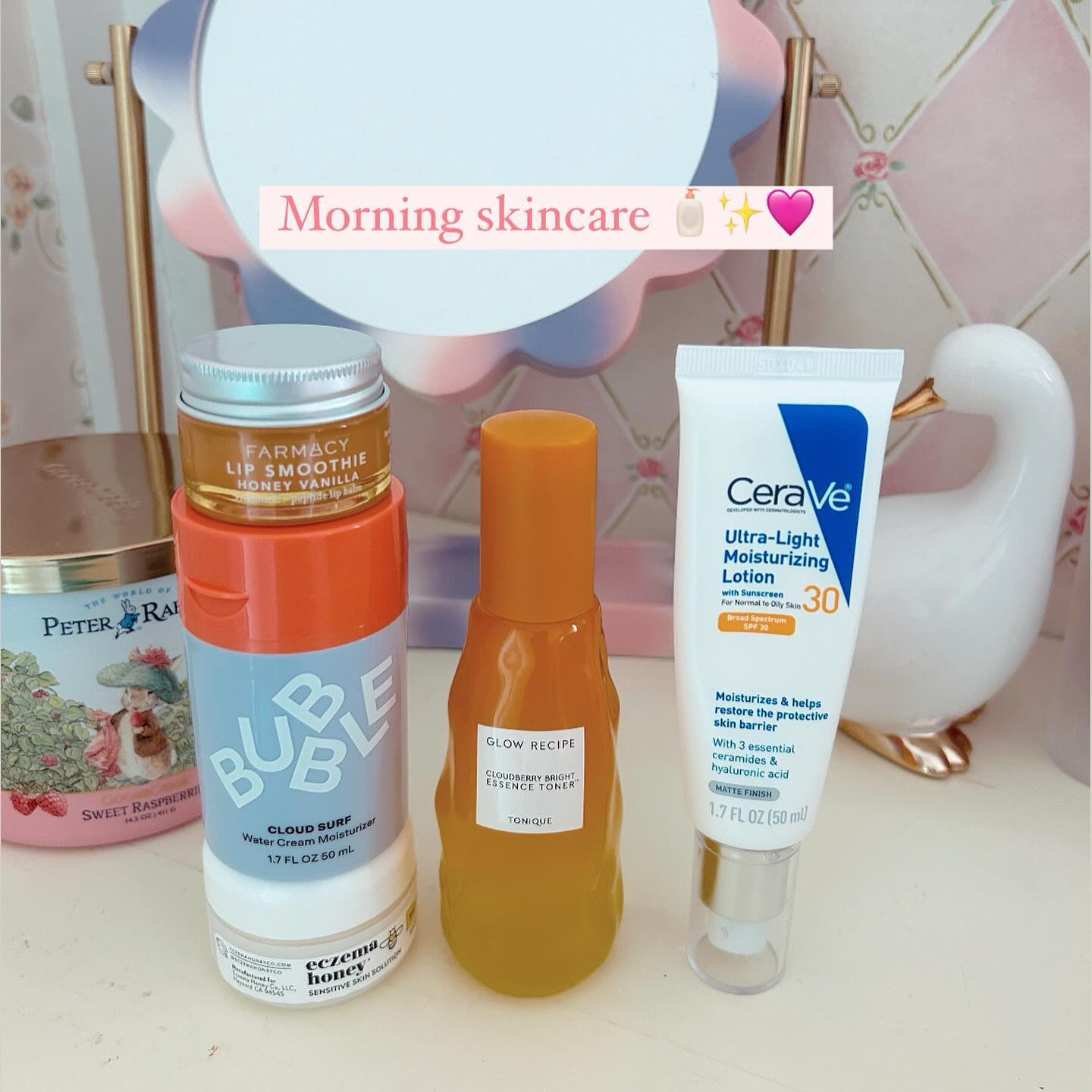 Today's beauty lineup 🩷

These are some of my favorite products! I recently was gifted the perfume by loveshackfancy and I am making a post on my thoughts on it soon 🫶🏻 I also have been trying out the elf halo glow liquid filter and the L'Oréal telescopic mascara that I purchased recently and I really like them so far! I'll share more thoughts on them soon too 🩷

I hope you're all having a great day today 🫶🏻

(Contains gifted products - gifted products include loveshackfancy perfume, milk makeup lip gloss, huda beauty concealer, glow recipe toner, farmacy lip mask)

#makeupreelsvideos #makeupreels #makeup #skincare #skincarecommunity #beautylineup #skincarelineup #skincaretips #makeuptiktok #beautytiktok #beautytok #preppy #coquette #cottagecore #preppyaesthetic #preppylife #preppyproducts #preppyblogger #preppypink #pinkvibes #pinkaesthetic #sephorafinds #sephora #ulta #ultafinds

#LTKxelfCosmetics #LTKBeauty #LTKStyleTip