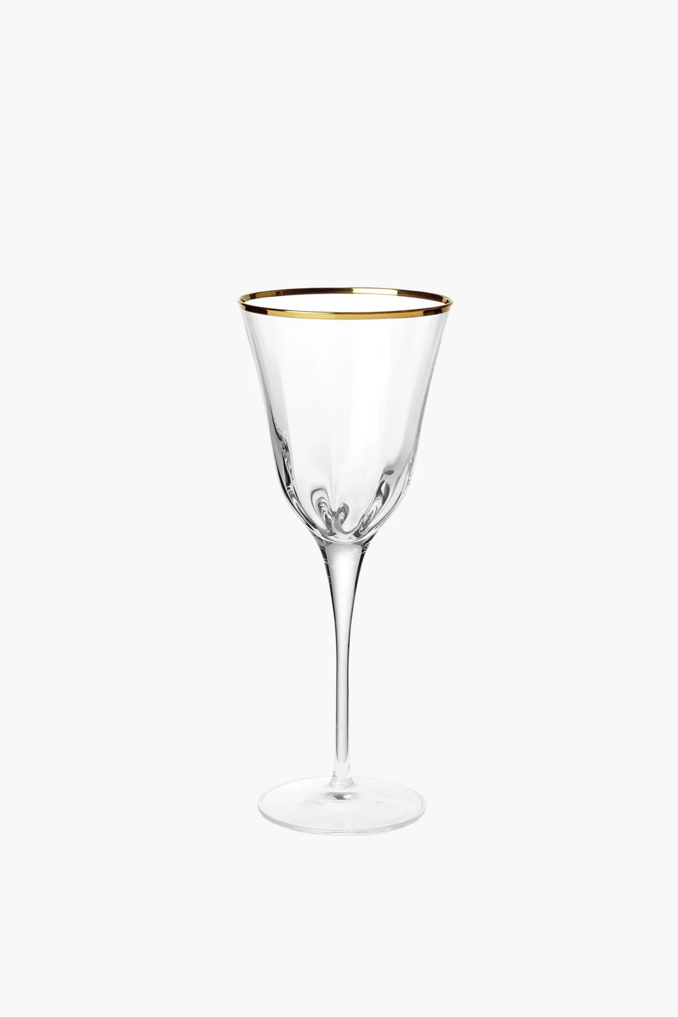 Optical Gold Wine Glass | Tuckernuck (US)