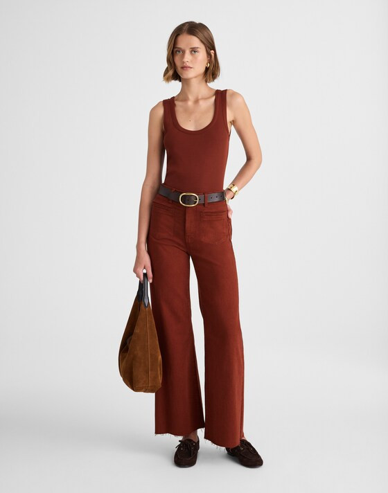Flared Wide-Leg Crop Jeans | Madewell | Madewell