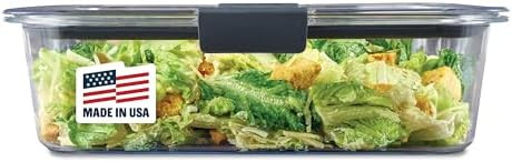 Rubbermaid Brilliance Large Food Storage Container, 9.6 Cup, BPA-Free, Leak-Proof, Clear | Amazon (US)