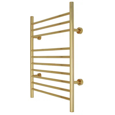 Infinity Towel Warmer, Polished Gold, Dual Connection, 10 Bars | Wayfair North America