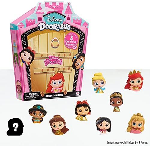 Disney Doorables Glitter and Gold Princess Collection Peek, Includes 8 Exclusive Mini Figures, St... | Amazon (US)