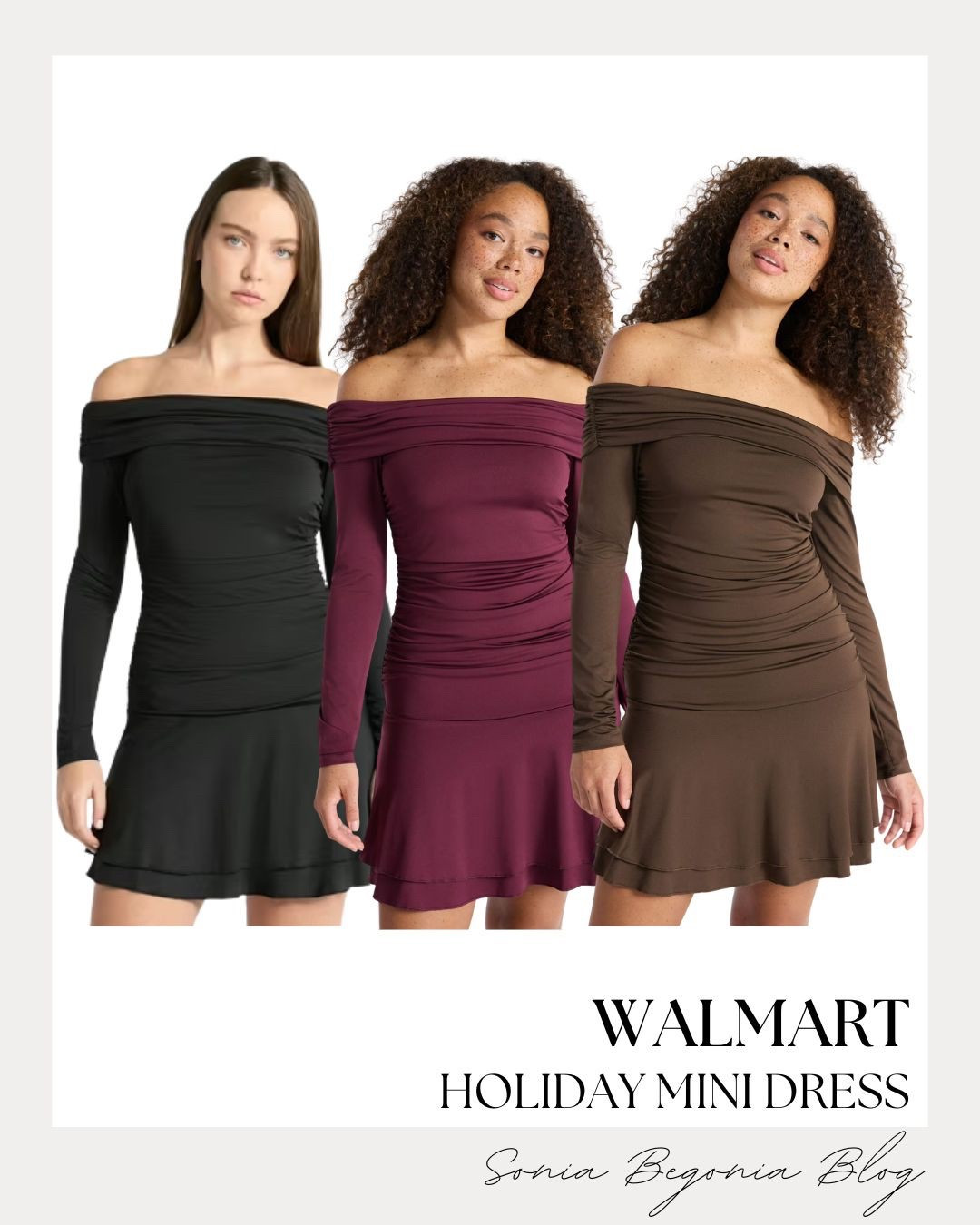 The Viral Walmart Holiday Mini Dress is Back—and it’s UNDER $15! 🤯

You read that right! This stunning off-the-shoulder mini dress is the ultimate holiday party essential that won't break your budget. Featuring flattering ruched details and a chic, versatile silhouette, it's perfect for Thanksgiving, Christmas, and New Year's Eve. Available in these must-have colors (black, burgundy, and brown). Don't walk, run to grab this viral dress before it sells out! Link in bio. 🖤

#WalmartFashion
#HolidayMiniDress
#Under15Fashion
#AffordableDresses
#WalmartFinds
#HolidayDress
#OffTheShoulderDress
#WalmartViral
#PartyDress
#LTKHoliday
#ChristmasOutfit
#NewYearsEveDress
#BudgetFriendlyStyle
#DressGoals
#WalmartMustHaves
#DateNightOutfit
#FallDresses

#LTKFindsUnder50 #LTKHoliday #LTKStyleTip