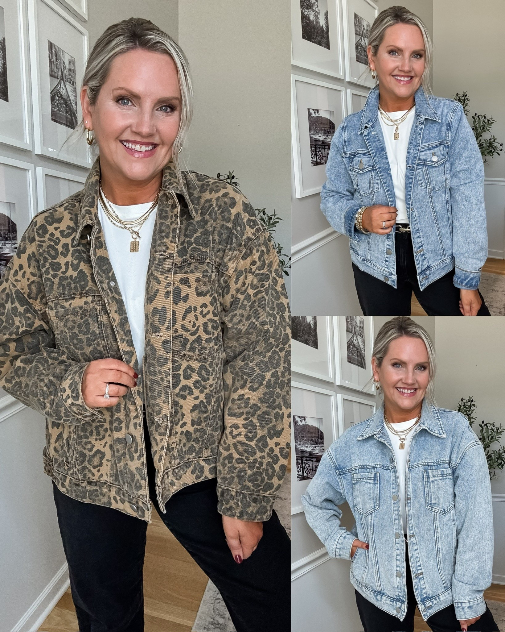 Some fabulous denim jacket options for early fall, including this leopard print one that I am obsessed with! 

#LTKStyleTip #LTKSeasonal #LTKFindsUnder50