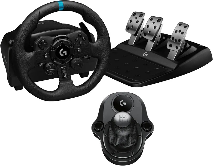 Logitech G923 Racing Wheel and Pedals, TRUEFORCE Force Feedback + Logitech G Driving Force Shifte... | Amazon (US)