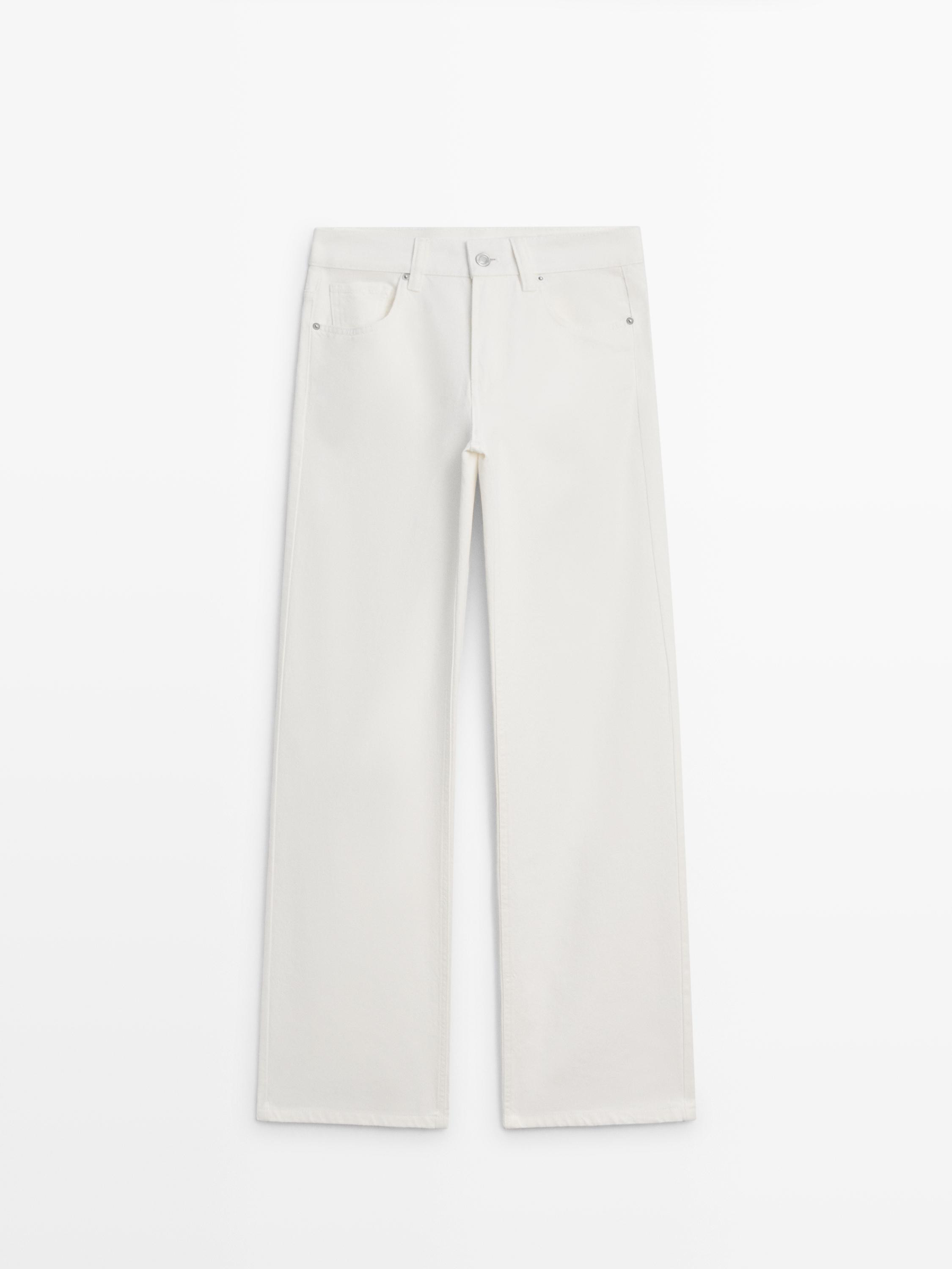High-waist wide-leg jeans | Massimo Dutti US