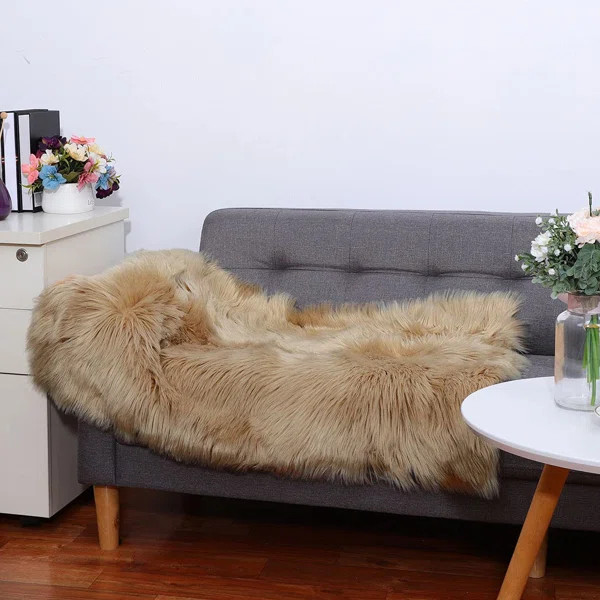 Maeliyah Faux Sheepskin Indoor Rug | Wayfair North America