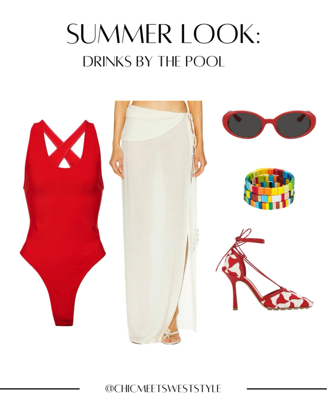 Drinks by the pool? Check out this beautiful summer outfit. Pairing an Alaia bodysuit with this silk skirt by Magda Butrym. These crocheted Bottega Veneta sandals add just the right amount of interesting detail. 

#LTKShoeCrush #LTKSeasonal #LTKStyleTip