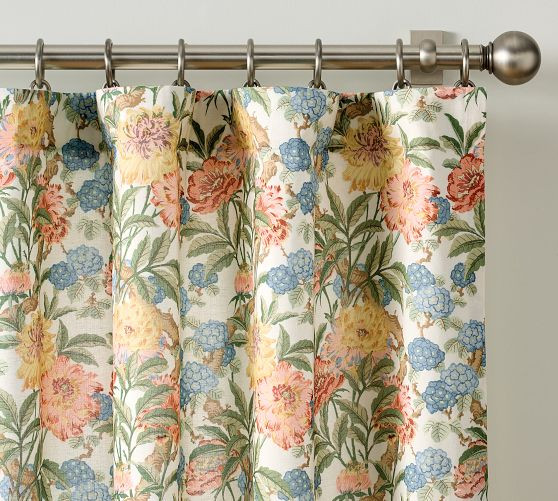 Kravet Garden Floral Curtain | Pottery Barn (US)