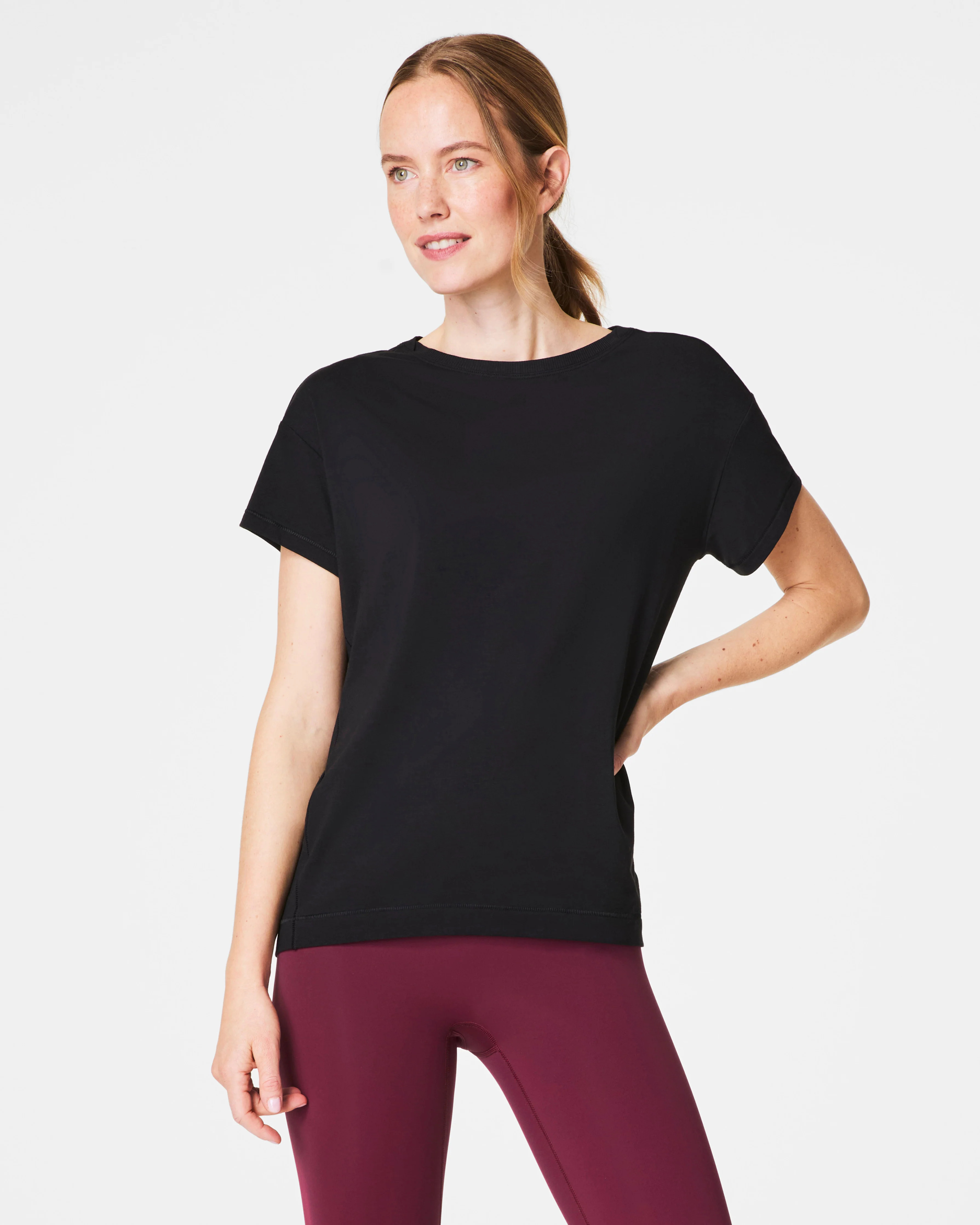 Active Tee with 4-Way Stretch & Sweat-Wicking Fabric | SPANX | Spanx