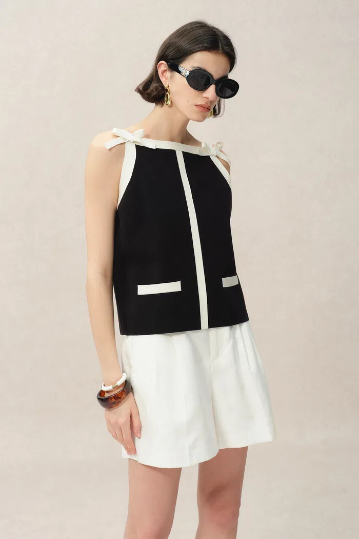 Andy Bow Sleeveless Top in Technical Lyocell Knit | Fabrique