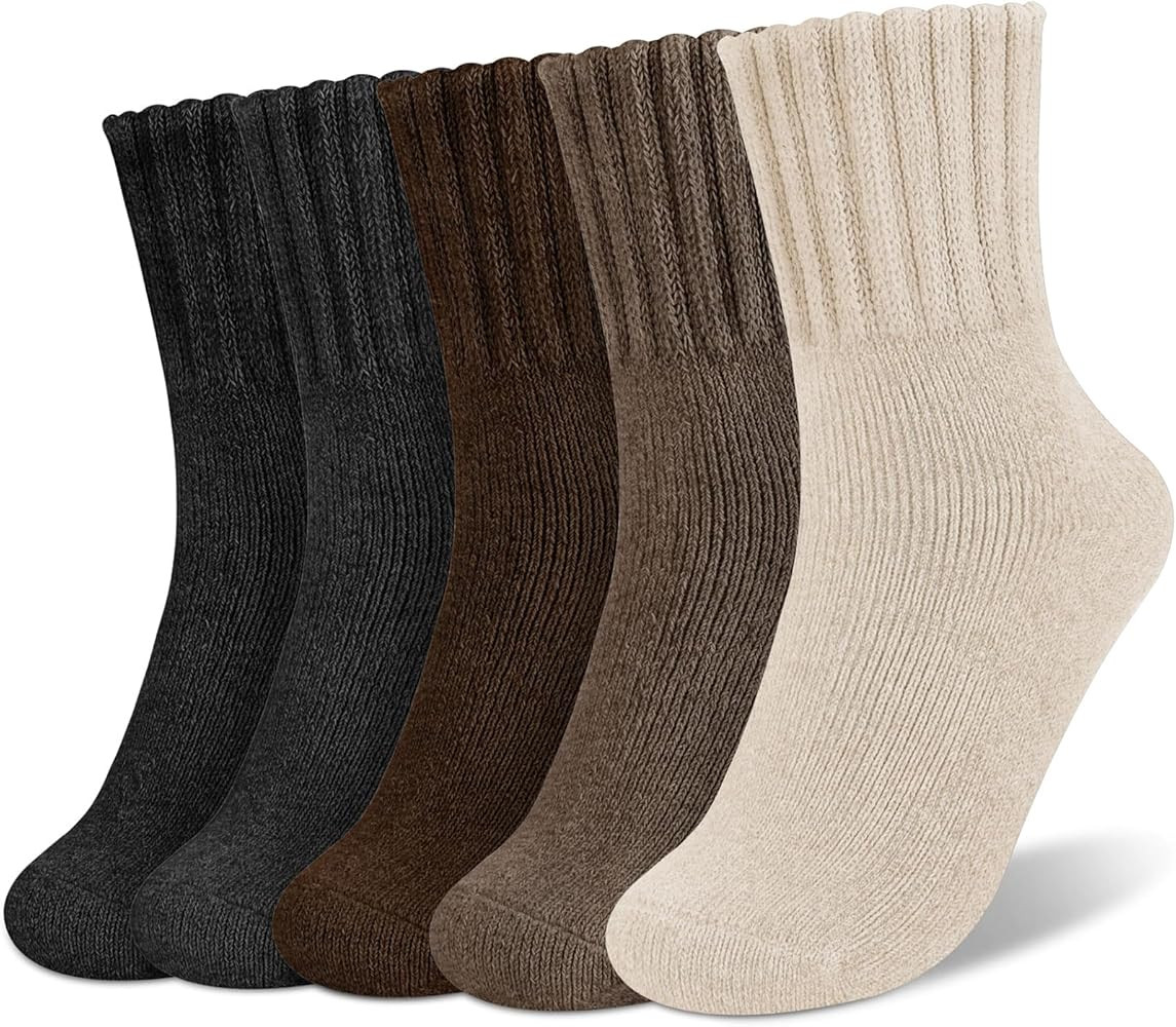 Senker Fashion Boot Socks for Women, Thick Winter Wool Crew Sock Knit Warm Cozy Christmas Stockin... | Amazon (US)