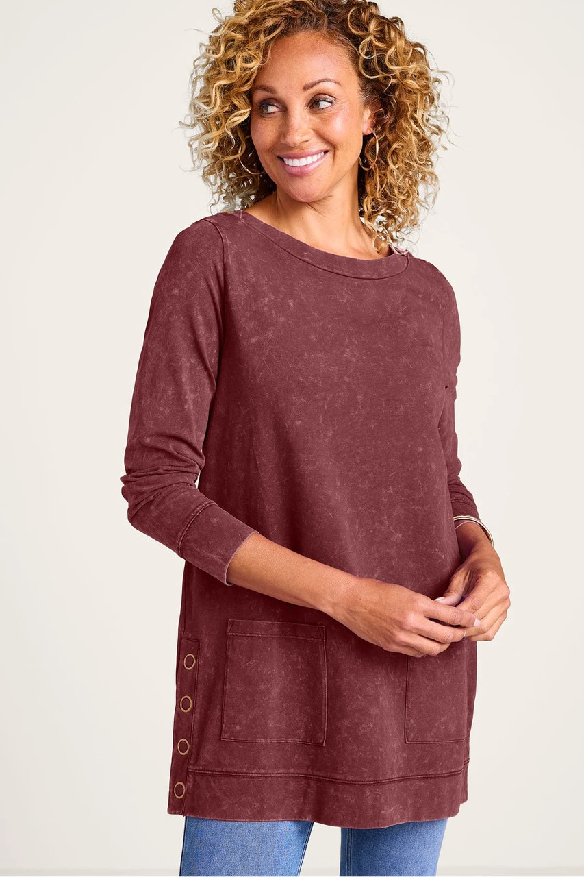 Colorful Washed Make It Snappy Tunic | Soft Surroundings