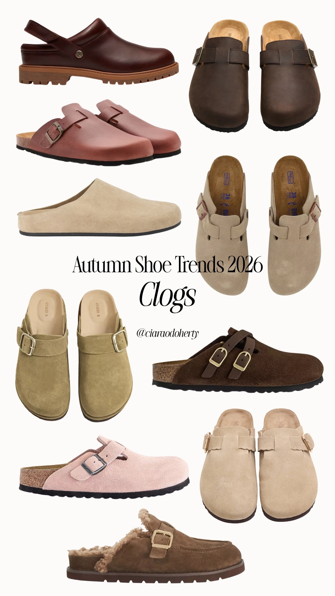 Autumn Shoe Trends 2026: Clogs. Birkenstocks and other clog style shoes

#LTKFashionMonth #LTKautumn #LTKshoes