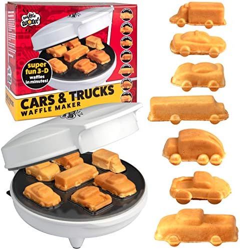 Car Mini Waffle Maker - Make 7 Fun, Different Race Cars, Trucks, and Automobile Vehicle Shaped Pa... | Amazon (US)