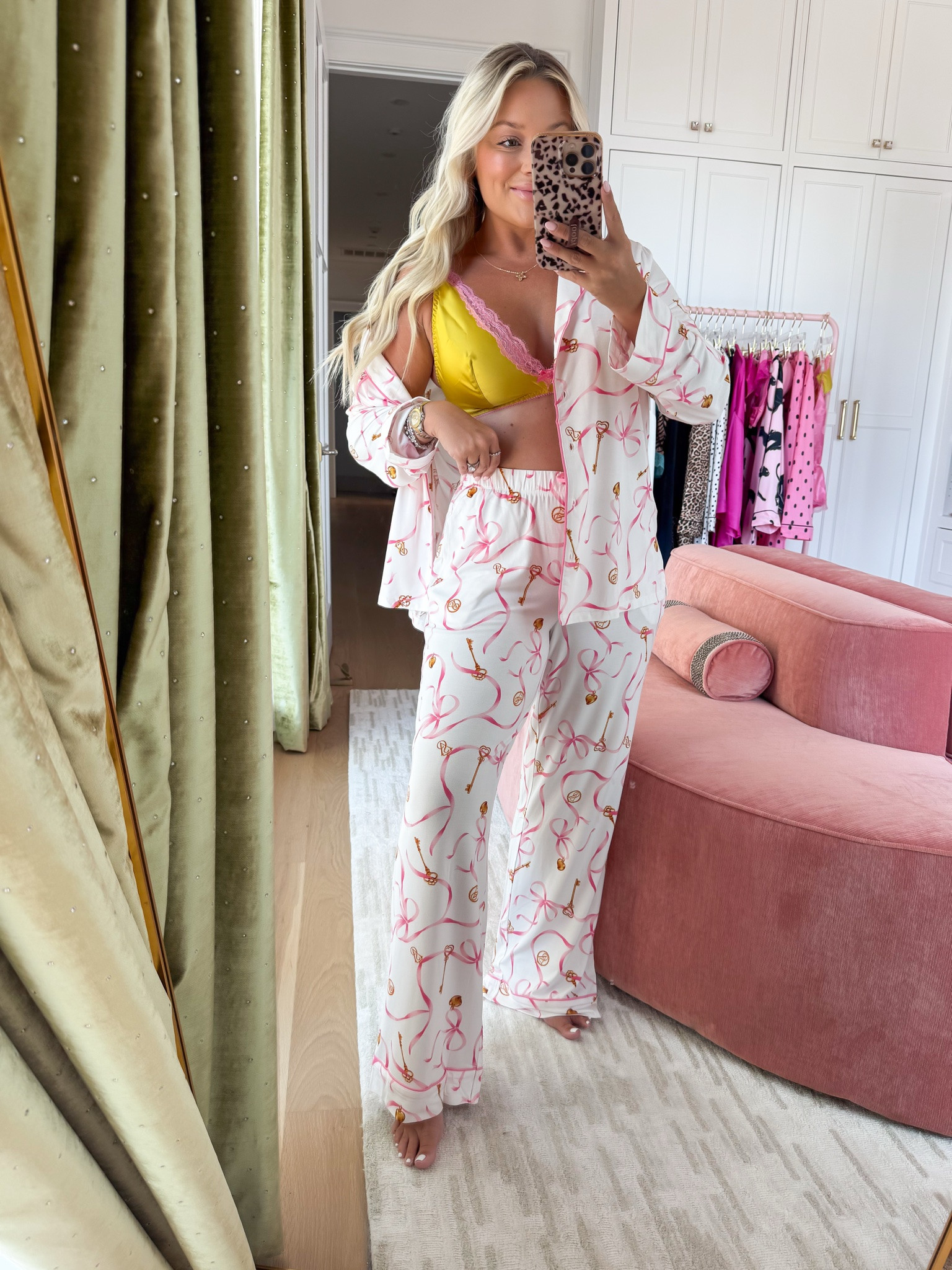 @victoriassecret new arrivals are SO good right now 💕🎀 The prettiest Tease Satin Lace-Trim Half-Cup Demi Bra and Lace-Trim Wireless Plunge Bra + the fall PJ situation?! Polka dots, tiger print, pink… basically all of my favorite things in pajama form. 🐅🩷

Victoria’s Secret always gets me when the seasons start changing - cute enough to make me excited for cozy nights, even if I’m not quite ready to let summer go yet. 😂
Shop my favorite VS new arrivals + fall PJs here ✨ #VSPartner

#LTKmomlife #LTKselfcare #LTKootd