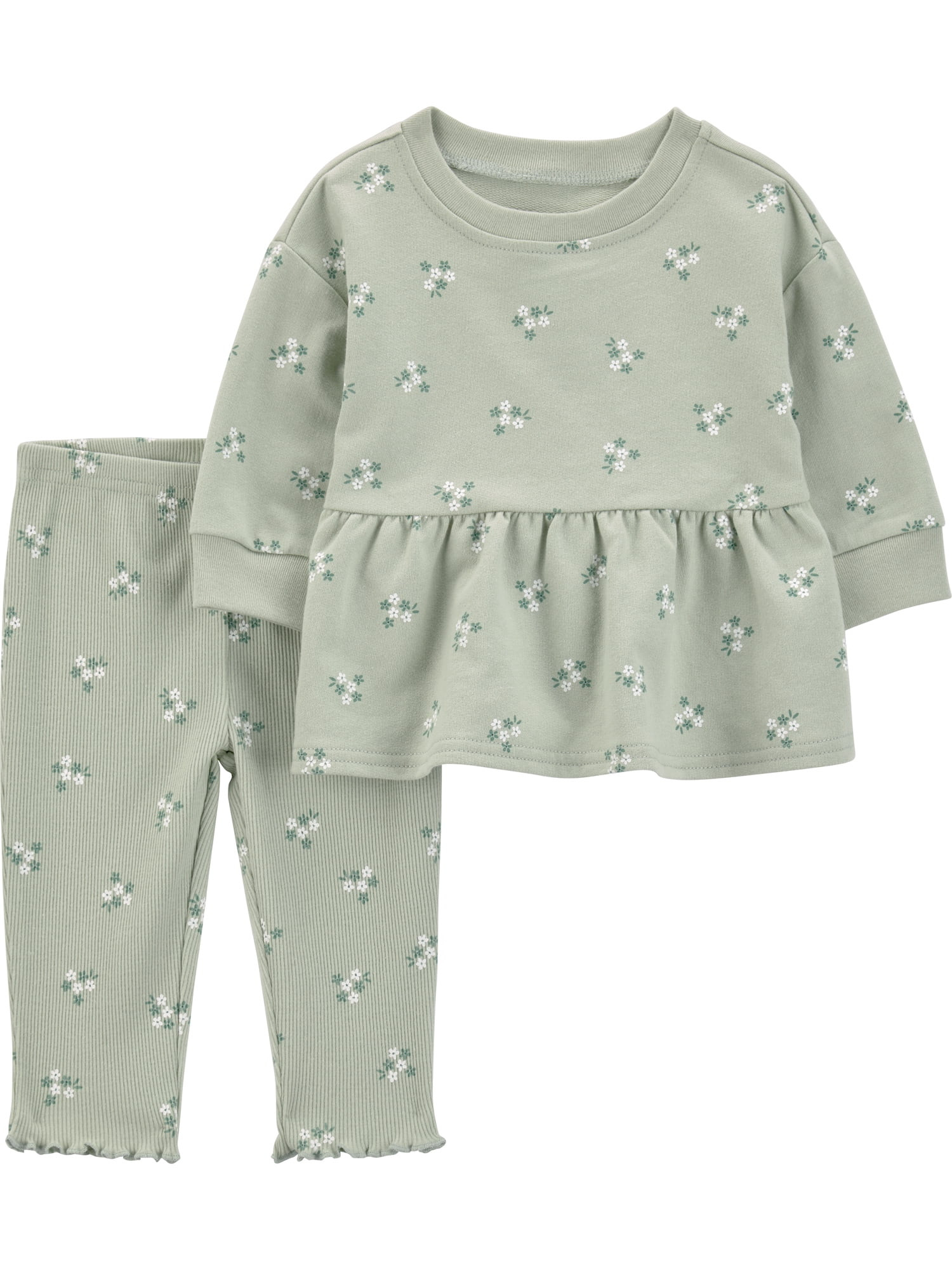 Carter's Child of Mine Baby Girl Outfit Set, 2-Piece, Sizes 0/3-24 Months | Walmart (US)