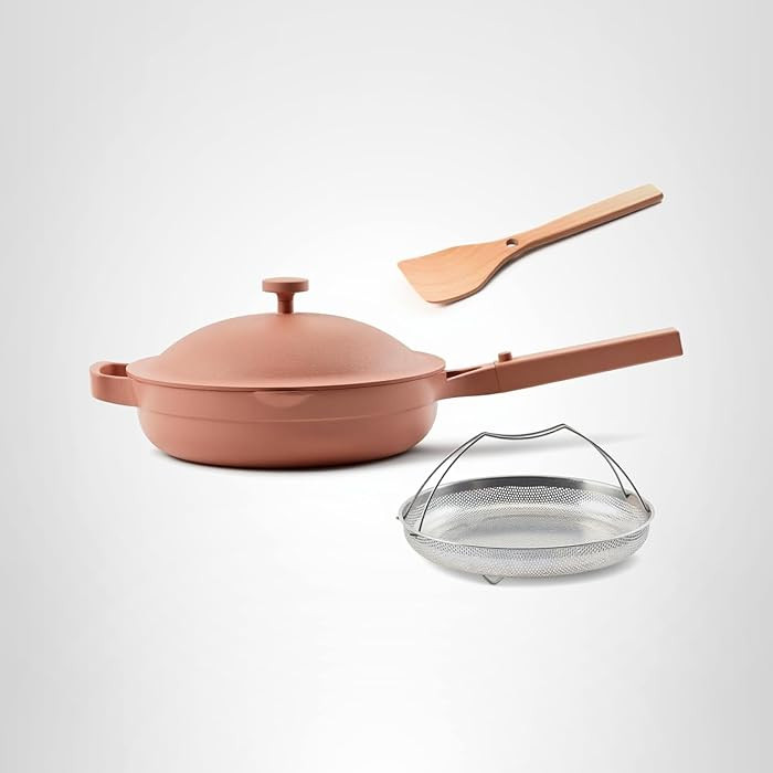 Our Place Always Pan 2.0-10.5” (2.6 Qt) Nonstick, Toxin-Free Ceramic Cookware | Patented 10-in-... | Amazon (US)