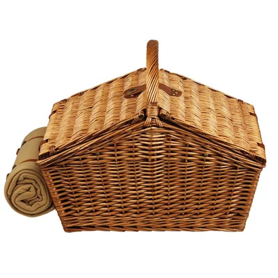 Huntsman Basket for Four with Blanket in London | Wayfair North America