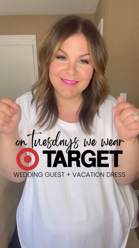 On this #targettuesday we’re styling a gorgeous plus size dress that’s 20% off! It works perfectly as a wedding guest with my Loeffler Randall look for less now sandals, but add a straw sun hat and it’s a fabulous vacation dress! I’m wearing a 2X and find it to run big up top, but TTS on the bottom. 

Music: Over N Over
Musician: Not The King

#LTKcurves #LTKunder50 #LTKsalealert