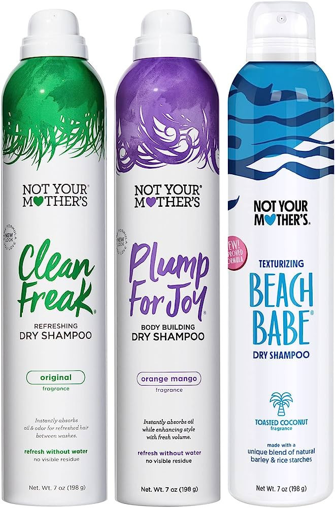Not Your Mother's Dry Shampoo Assortment (3-Pack) - 7 oz - Clean Freak Dry Shampoo, Plump for Joy... | Amazon (US)