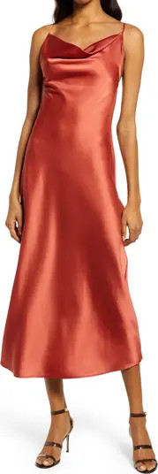 Nanette Cowl Neck Midi Slipdress | Nordstrom