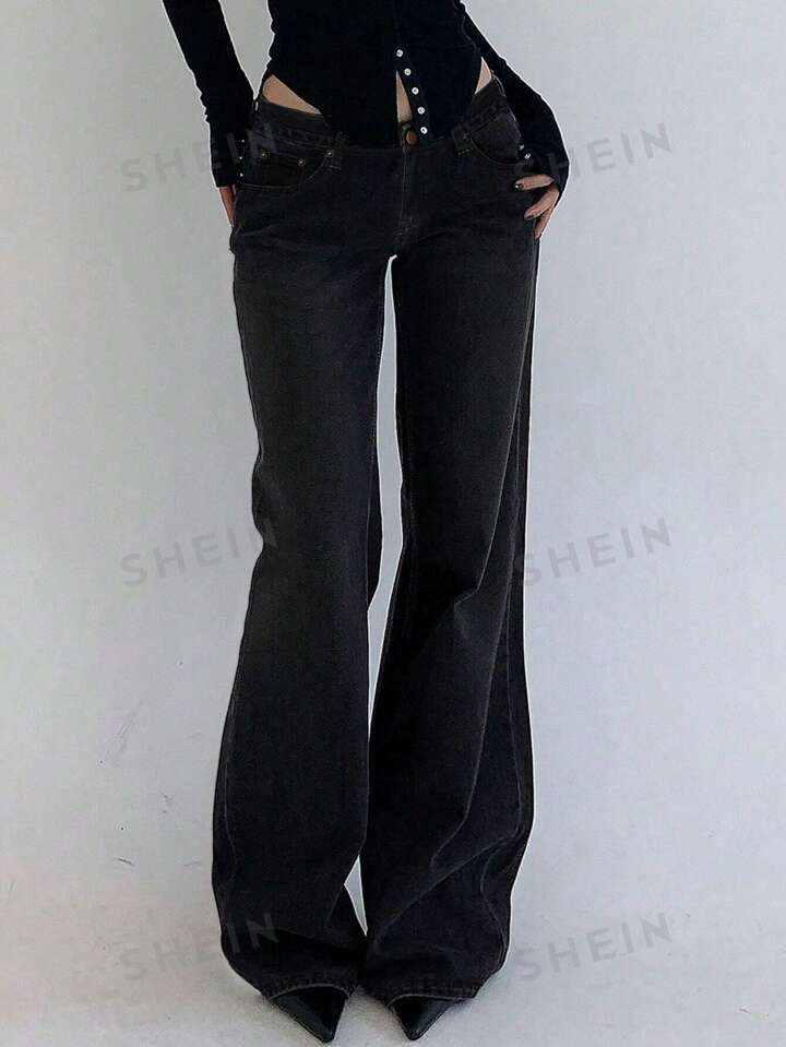 DAZY Ladies' Plain & Simple Daily Wear Jeans | SHEIN