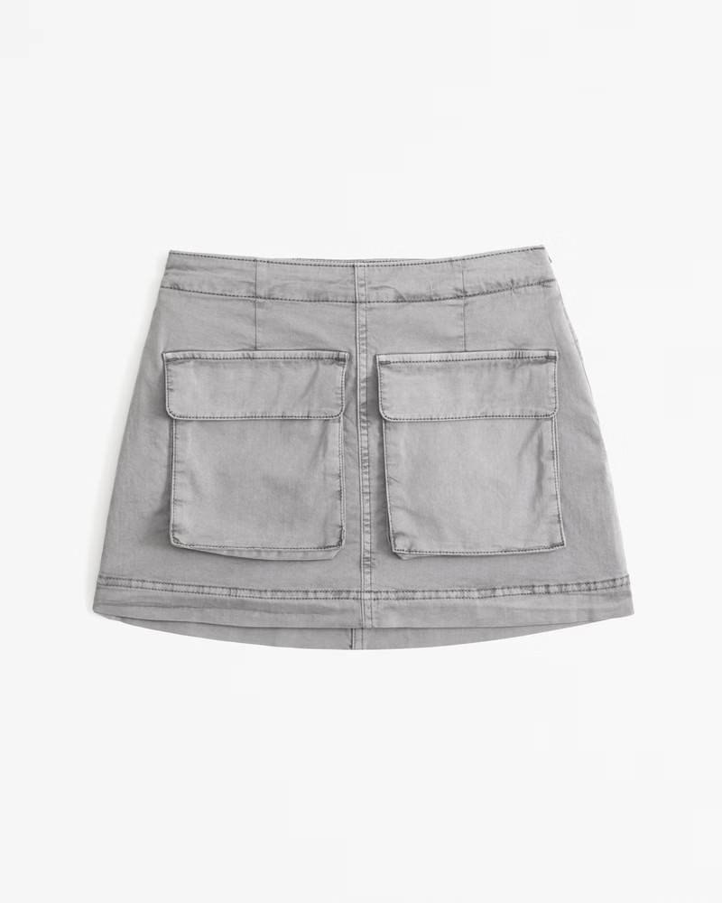 Garment Dye Cargo Mini Skort | Abercrombie & Fitch (US)