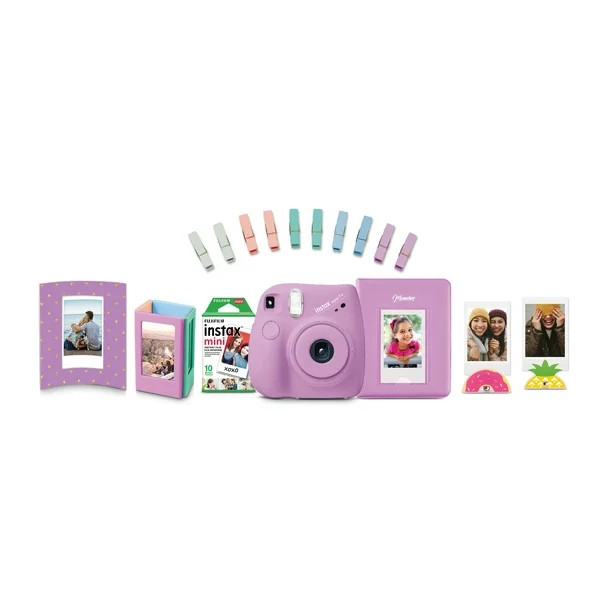 FUJIFILM Instax Mini 7+ Purple Bundle - Walmart.com | Walmart (US)