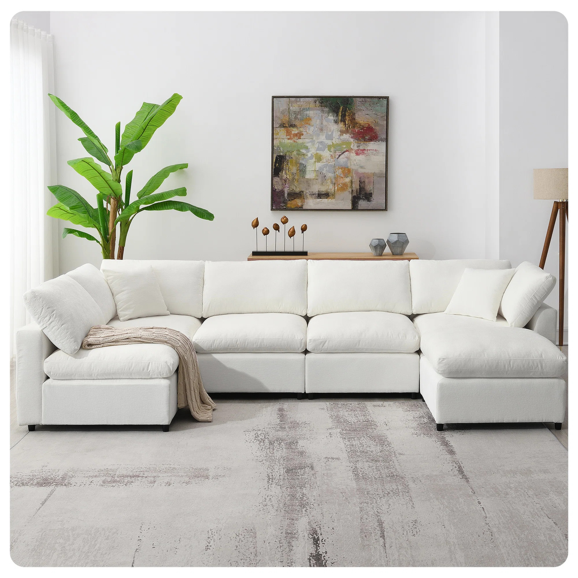 Kierran 7 - Piece Upholstered Sectional | Wayfair North America