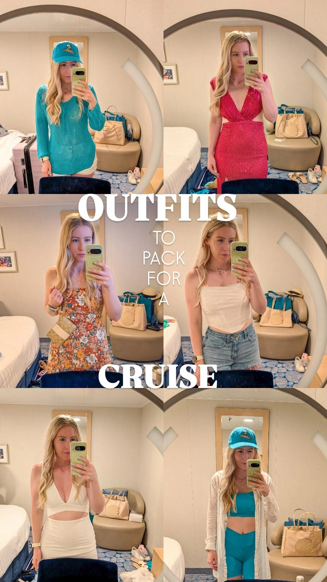 Outfit inspiration for your next cruise! Blue swim cover up, pink cut out dress, white corset top, Abercrombie denim shorts, floral mini dress, white cutout dress.

#LTKTravel #LTKootd #LTKSeasonal