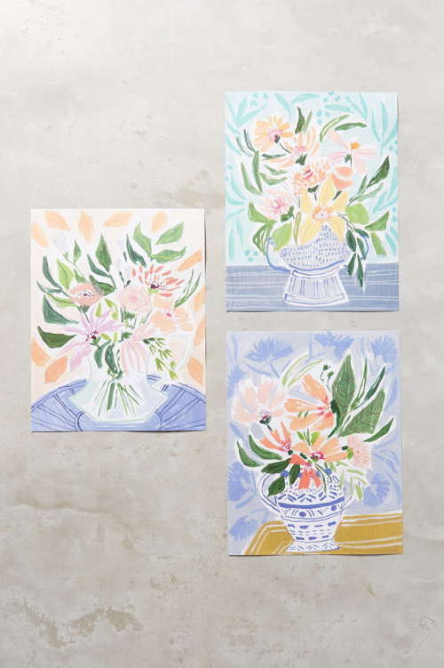 Flowers For Friends Print | Anthropologie (US)