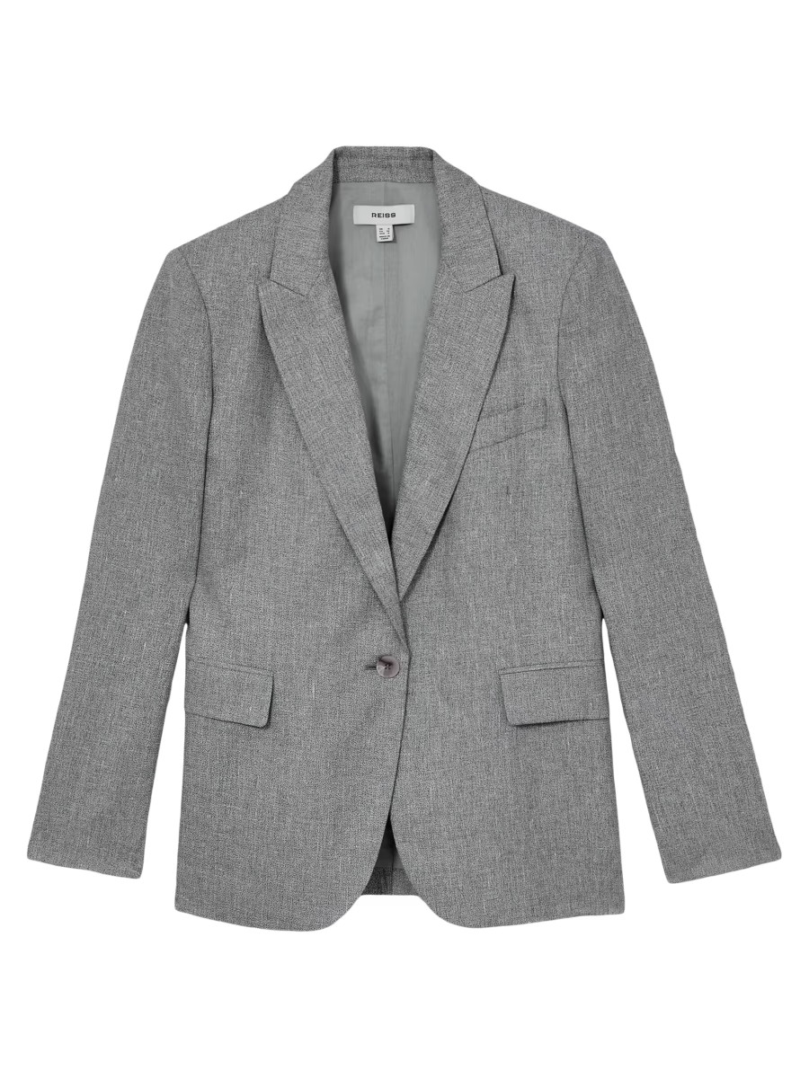 Willow Single-Breasted Linen-Blend Blazer | Saks Fifth Avenue