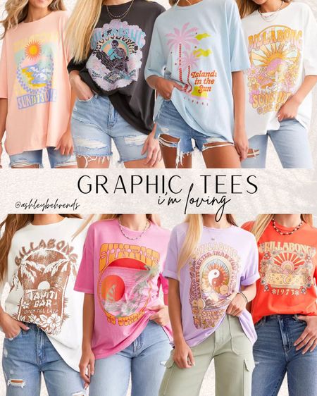 Summer graphic tees 🌺🧡🌴
Casual outfit inspo, everyday style, graphic tshirt, oversized tees, billabong, beachy, coastal

#LTKStyleTip #LTKSeasonal #LTKFindsUnder50