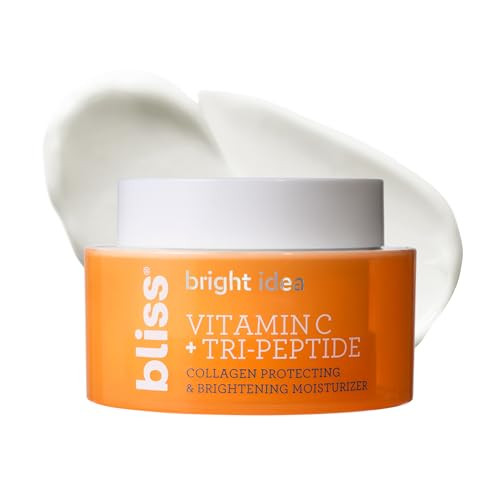 Bliss Tri-Peptide Brightening Moisturizer | Vitamin C & Squalane | Hydrating Anti-Aging Face Cream for Radiant Skin | Clean Vegan & Cruelty Free 1.7 fl oz | Amazon (US)