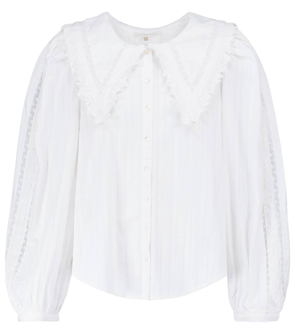 William embroidered cotton blouse | Mytheresa (DACH)