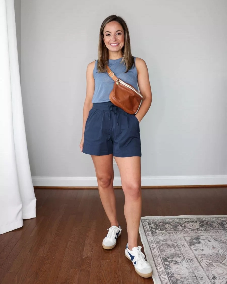 A few petite-friendly CRZ Yoga activewear favorites for warm weather!

Outfit 1:
Shorts (Amazon): xs
Tank top (Athleta): xxs
Sneakers (Gola): tts

Outfit 2:
Skort (Amazon): xs in grey sage. (I find it to run a little small)
Tank top (Amazon): xs - true to size with a built in bra!
Sneakers: tts

Outfit 3:
Skort (Amazon): xs
Tank Top (Albion Fit): xxs
Earrings (Disney Store)
Sneakers (Hoka): ttsmy ears are from Disney but can’t be found online, you can buy them at the park

My measurements for reference: I’m 4’10” and 105lbs. My bust, waist, and hip measurement is 32”, 24”, and 36”.

#LTKPetite #LTKTravel #LTKSaleAlert