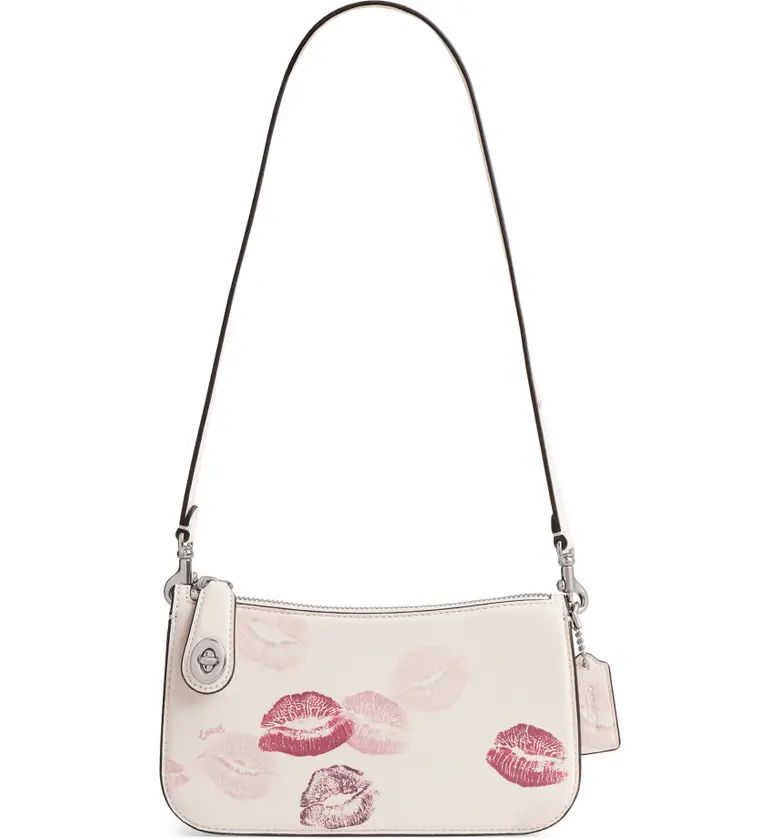Lipstick Pattern Convertible Leather Clutch | Nordstrom