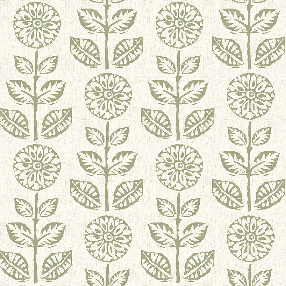 Wudnaye Beige Floral Peel and Stick Wallpaper Vintage Floral Contact Paper 17in×118in Flower Sel... | Amazon (US)