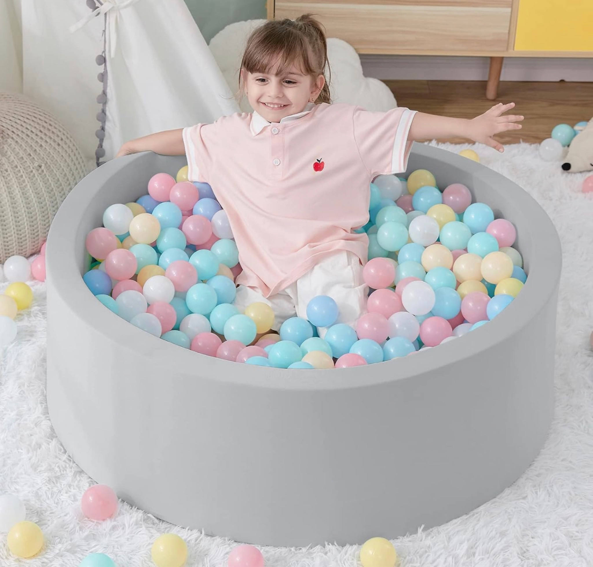 Do yourself a favor and invest in this ball pit. Our daughter is obsessed!! 

#LTKCyberWeek #LTKHolidaySale #LTKkids