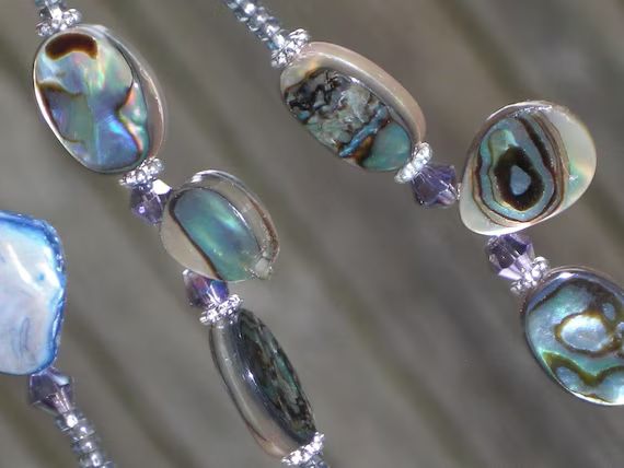 Abalone Eyeglass Chain Holder Necklace Original Design 28 | Etsy | Etsy (US)