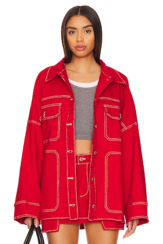 BY.DYLN x REVOLVE Cooper Jacket in Red from Revolve.com | Revolve Clothing (Global)