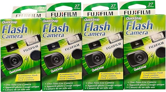 Fujifilm QuickSnap Flash 400 One Time Use 35mm Camera with Flash, 27 Exposures, 4-Pack | Amazon (CA)