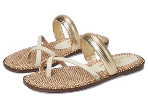Sam Edelman Women's Tillie Flat Sandal, Modern Ivory, 9.5 | Amazon (US)