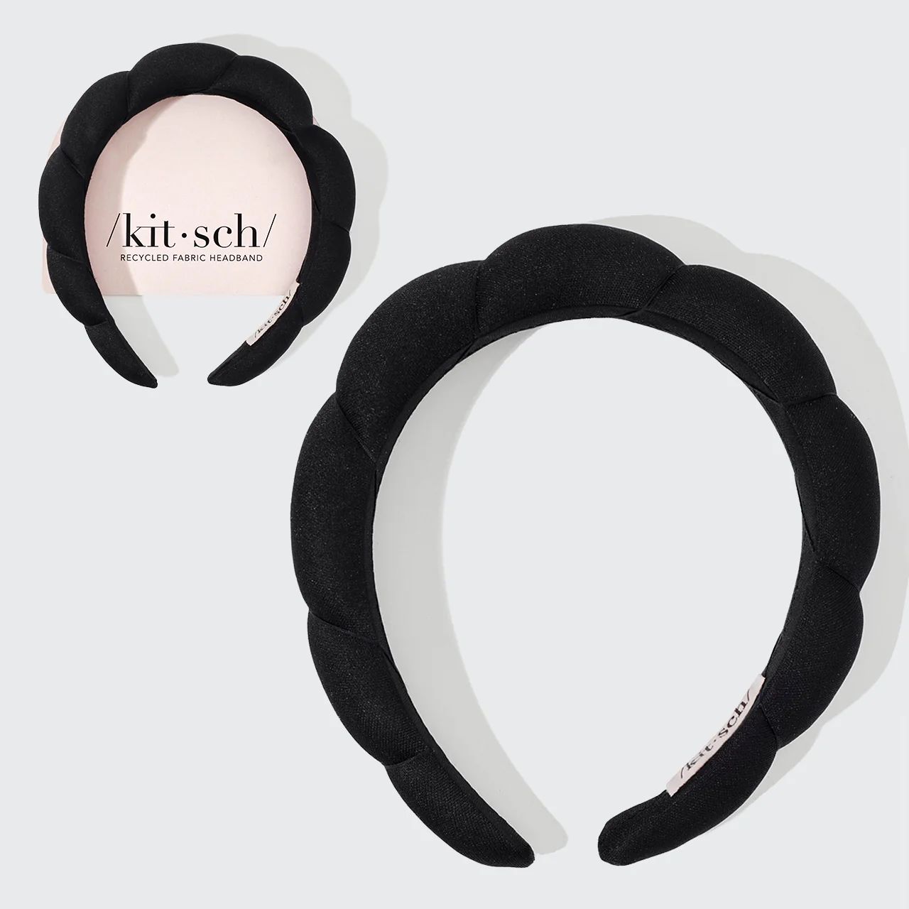 Recycled Fabric Cloud Headband 1pc - Black | Kitsch
