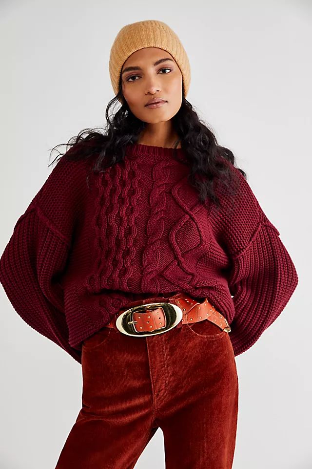 Dream Cable Crewneck Sweater | Free People (Global - UK&FR Excluded)